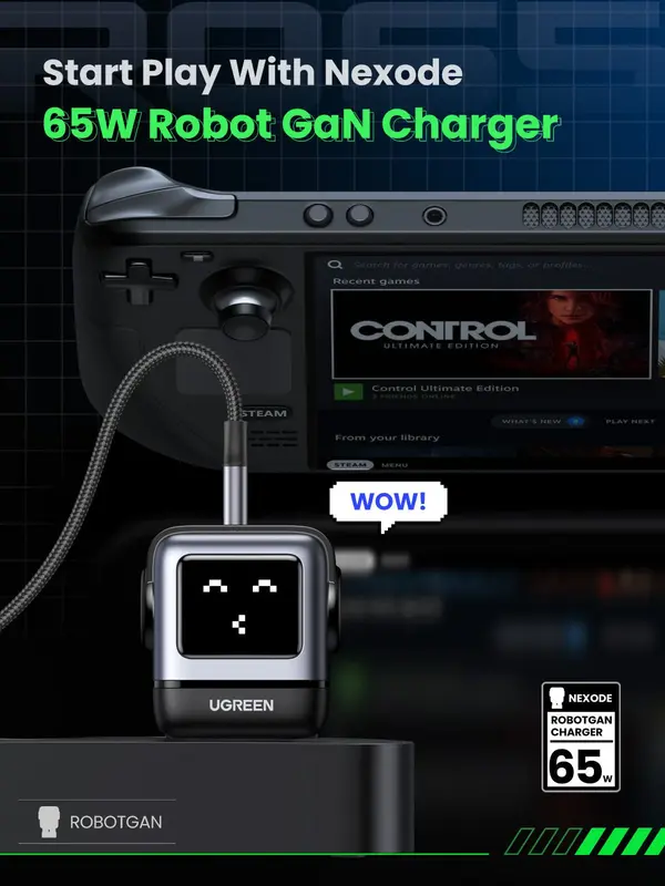 شارژر دیواری 65 وات یوگرین UGREEN Uno Charger 65W CD361 8 شارژر دیواری 65 وات یوگرین UGREEN Uno Charger 65W CD361 - Image 8