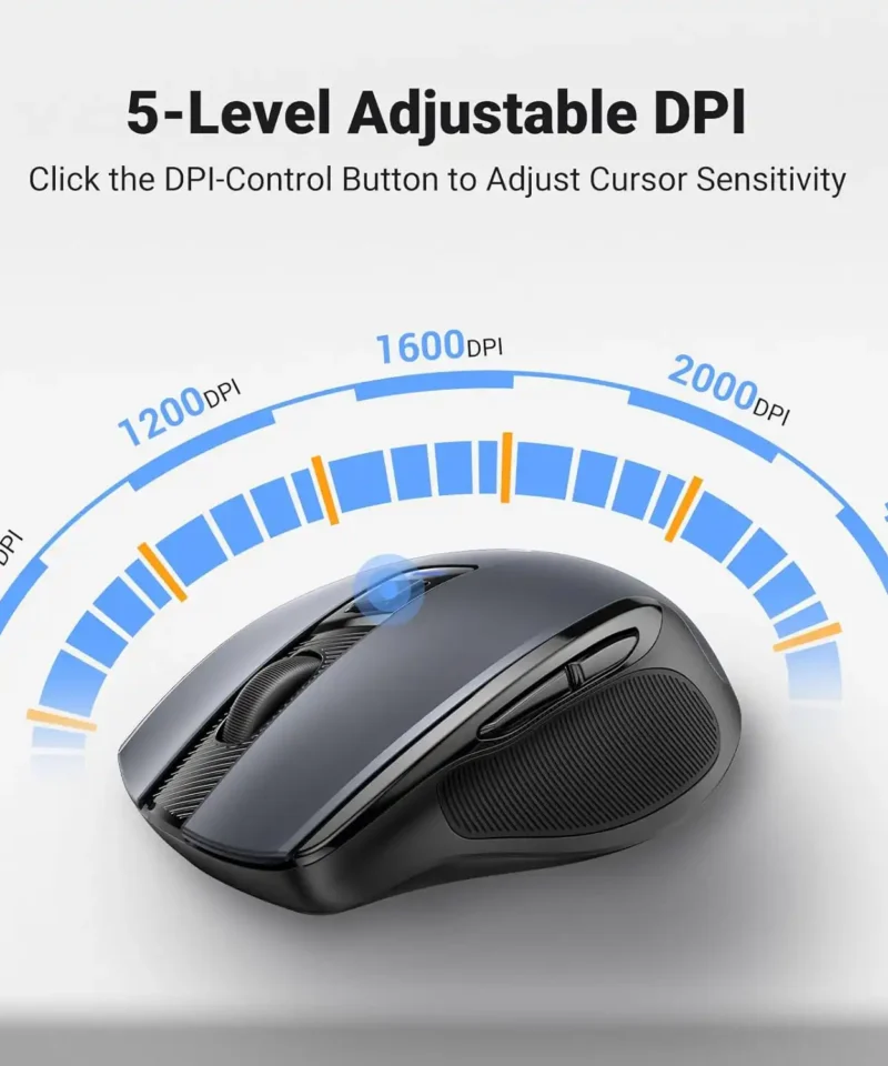 ماوس بی سیم یوگرین UGREEN Wireless Mouse 2.4G MU006 15 ماوس بی سیم یوگرین UGREEN Wireless Mouse 2.4G MU006 - Image 7