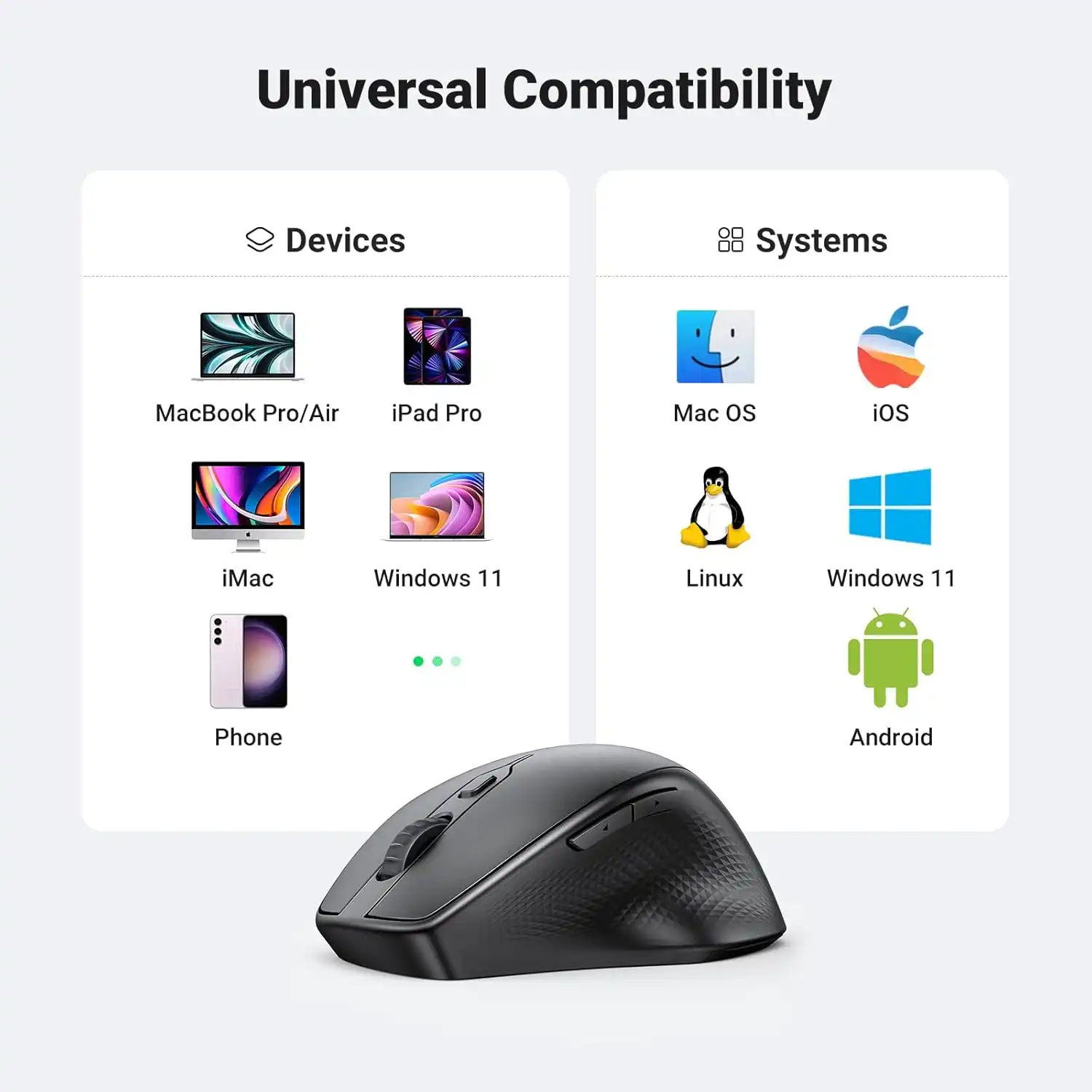 ماوس بی سیم یوگرین UGREEN Wireless Mouse 2.4G UM101 5 ماوس بی سیم یوگرین UGREEN Wireless Mouse 2.4G UM101 - Image 5
