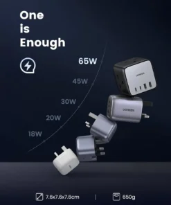 Alternative view of شارژر رومیزی یوگرین UGREEN 65W USB-C Charging Station CD268 EU