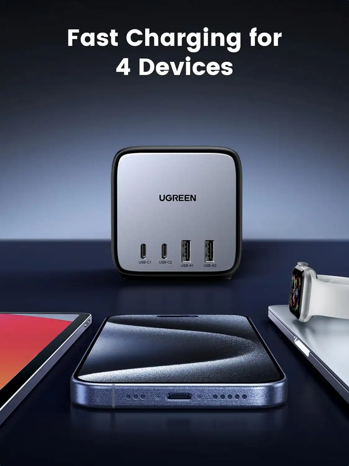 شارژر رومیزی یوگرین UGREEN 65W USB-C Charging Station CD268 EU 5 شارژر رومیزی یوگرین UGREEN 65W USB-C Charging Station CD268 EU - Image 5