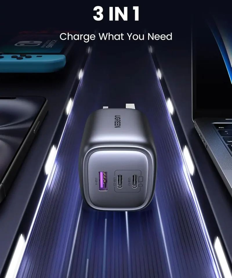 شارژر 65 وات یوگرین UGREEN USB C Charger Nexode 65W CD306 14 شارژر 65 وات یوگرین UGREEN USB C Charger Nexode 65W CD306 - Image 4