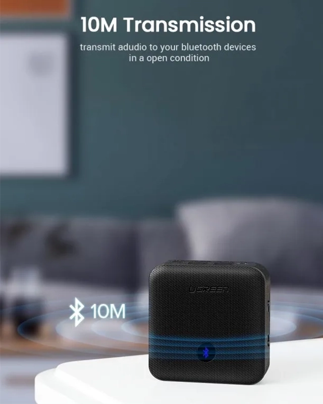 فرستنده و گیرنده یوگرین UGREEN Bluetooth aptX Transmitter Receiver CM144 9 فرستنده و گیرنده یوگرین UGREEN Bluetooth aptX Transmitter Receiver CM144 - Image 9