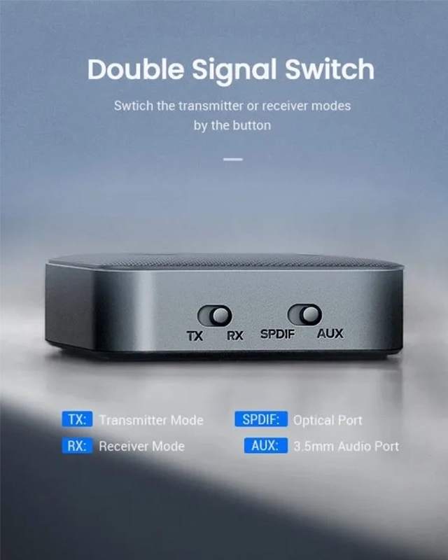 Alternative view of فرستنده و گیرنده یوگرین UGREEN Bluetooth aptX Transmitter Receiver CM144