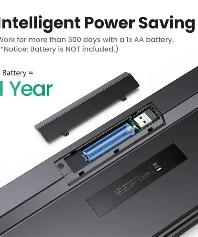 کیبورد بی سیم یوگرین Ugreen Wireless Keyboard KU004 12 کیبورد بی سیم یوگرین Ugreen Wireless Keyboard KU004 - Image 4