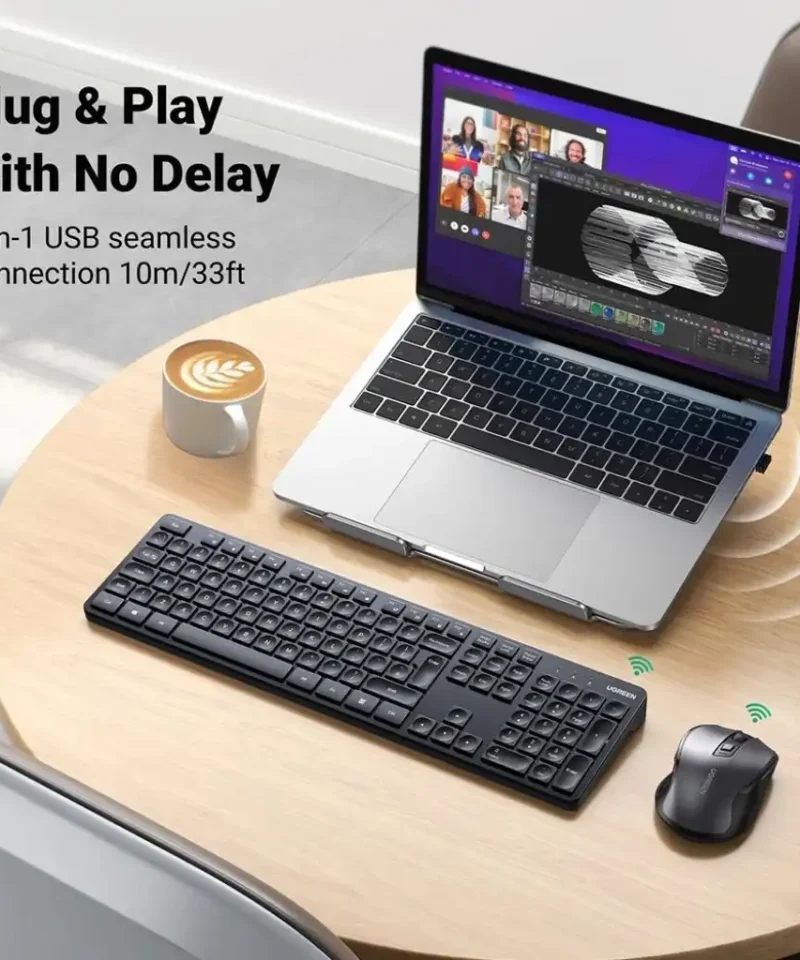 کیبورد بی سیم یوگرین Ugreen Wireless Keyboard KU004 16 کیبورد بی سیم یوگرین Ugreen Wireless Keyboard KU004 - Image 8