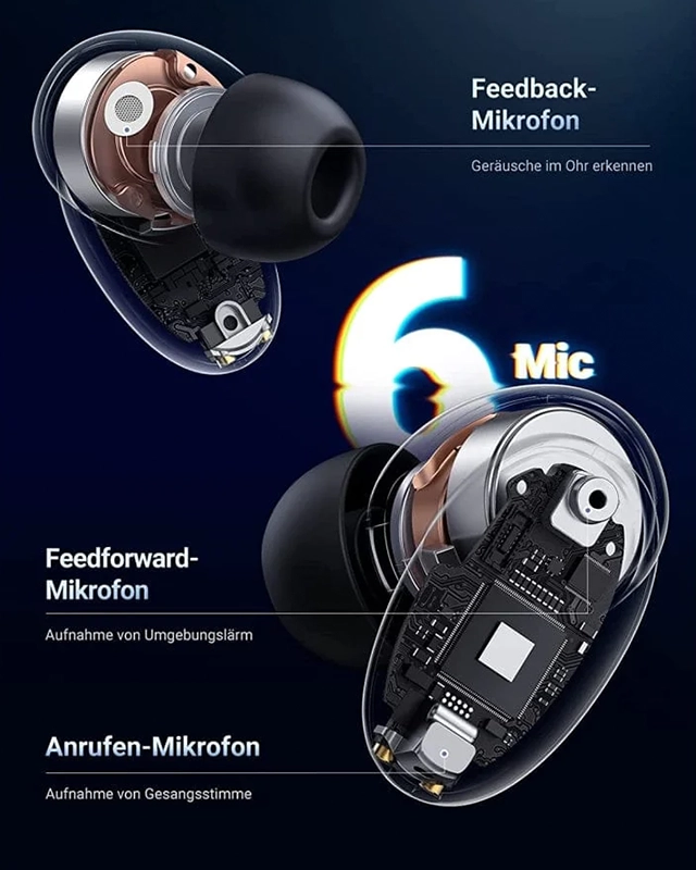 هدفون یوگرین Ugreen HiTune X6 ANC Earphones WS118 4 هدفون یوگرین Ugreen HiTune X6 ANC Earphones WS118 - Image 4