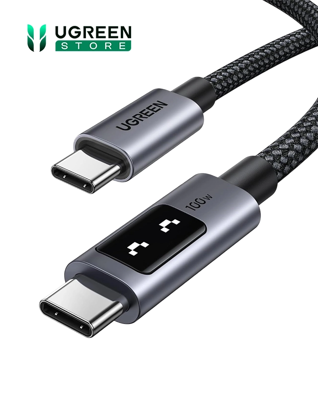 کابل شارژ 1 متر یوگرین UGREEN Uno 100W USB C to USB C 100CM Cable L509