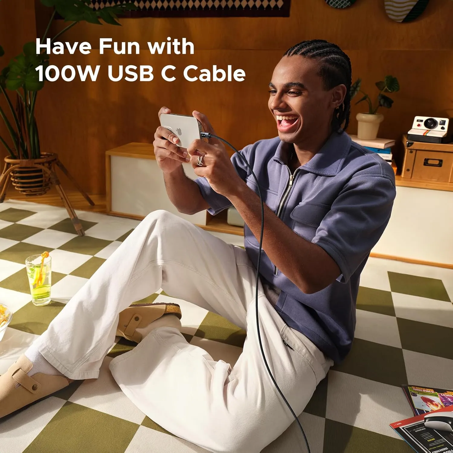 کابل شارژ 1 متر یوگرین UGREEN Uno 100W USB C to USB C 100CM Cable L509 7 کابل شارژ 1 متر یوگرین UGREEN Uno 100W USB C to USB C 100CM Cable L509 - Image 7