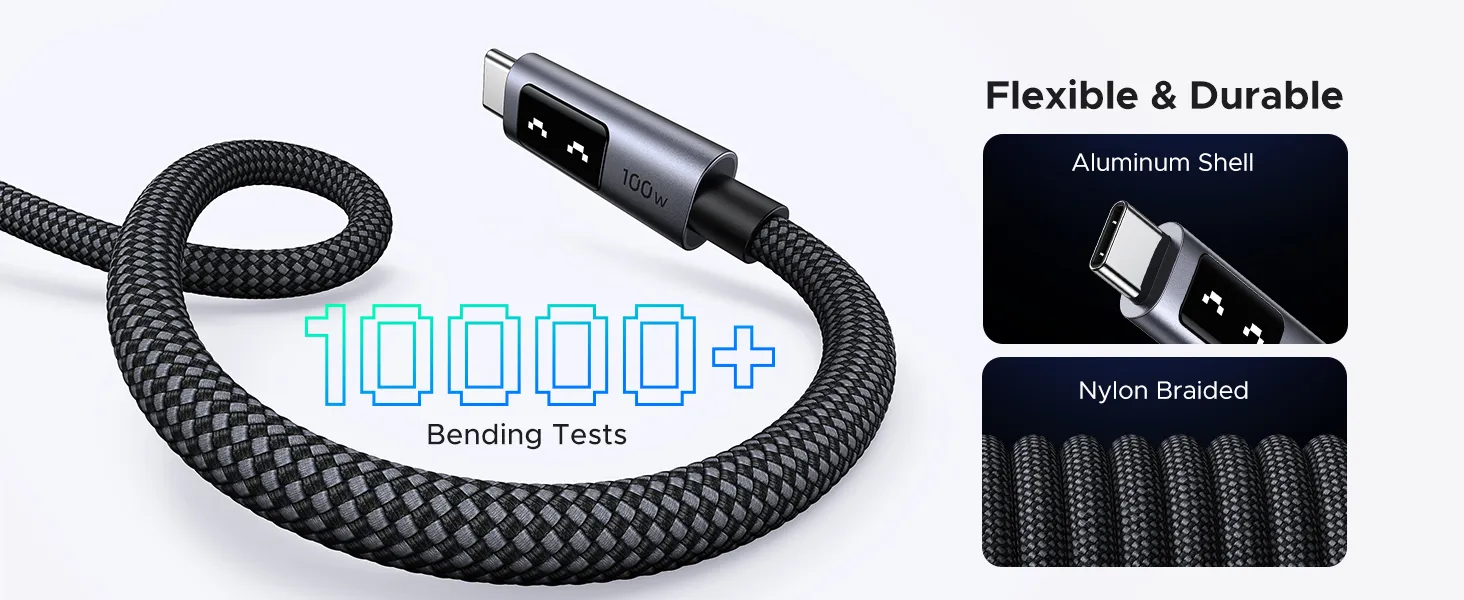 کابل شارژ 1 متر یوگرین UGREEN Uno 100W USB C to USB C 100CM Cable L509 20 L509 3