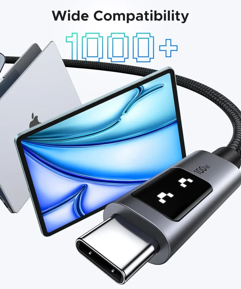 کابل شارژ 1 متر یوگرین UGREEN Uno 100W USB C to USB C 100CM Cable L509 12 کابل شارژ 1 متر یوگرین UGREEN Uno 100W USB C to USB C 100CM Cable L509 - Image 5
