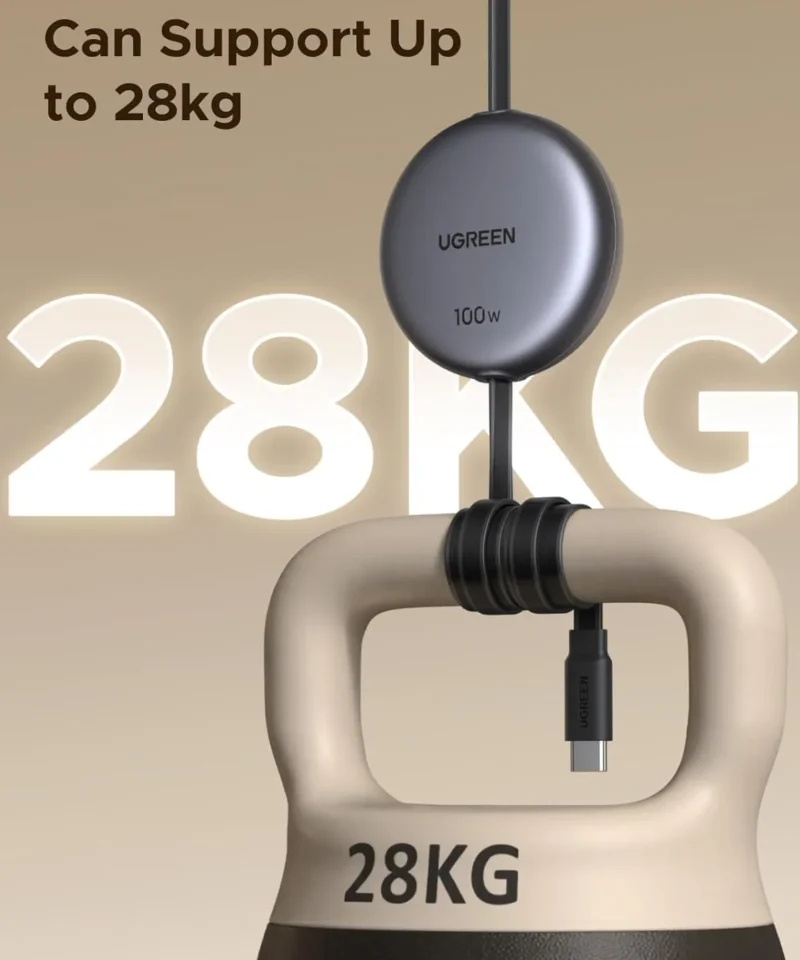 کابل شارژ 1 متر یوگرین UGREEN 100W Nexode Retractable USB C Cable L531 9 کابل شارژ 1 متر یوگرین UGREEN 100W Nexode Retractable USB C Cable L531 - Image 4