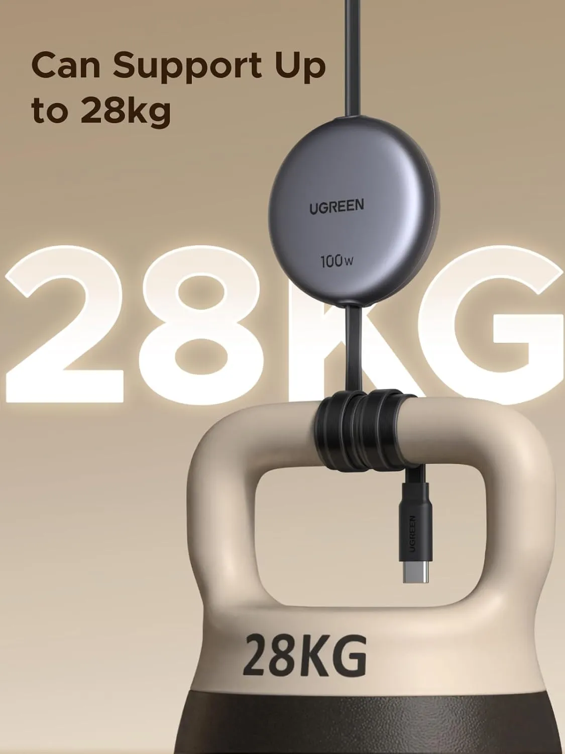کابل شارژ 1 متر یوگرین UGREEN 100W Nexode Retractable USB C Cable L531 4 کابل شارژ 1 متر یوگرین UGREEN 100W Nexode Retractable USB C Cable L531 - Image 4