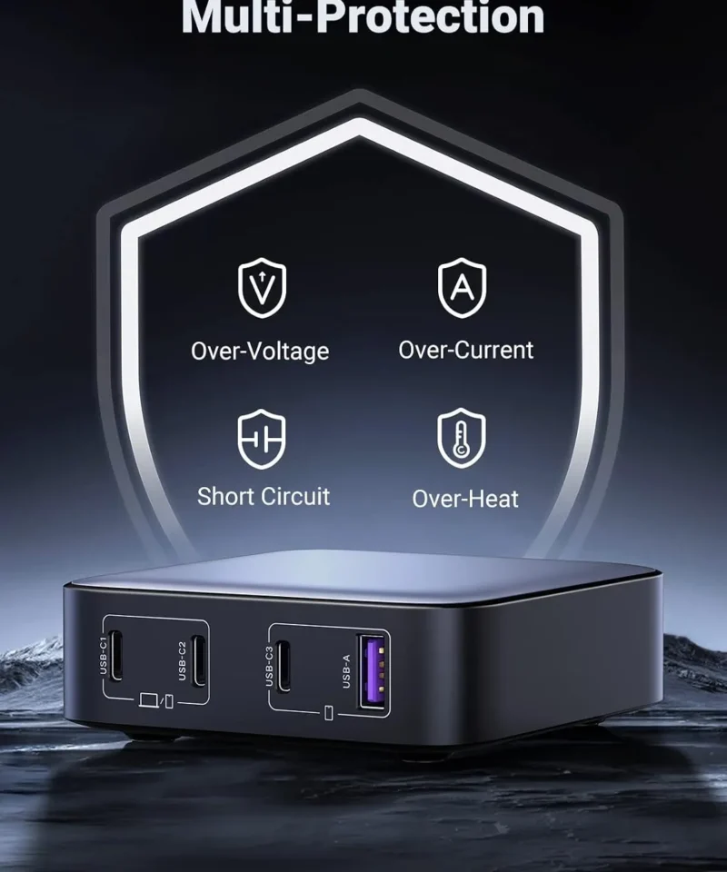شارژر رومیزی 100 وات یوگرین UGREEN Nexode 100W GaN CD328 13 شارژر رومیزی 100 وات یوگرین UGREEN Nexode 100W GaN CD328 - Image 7