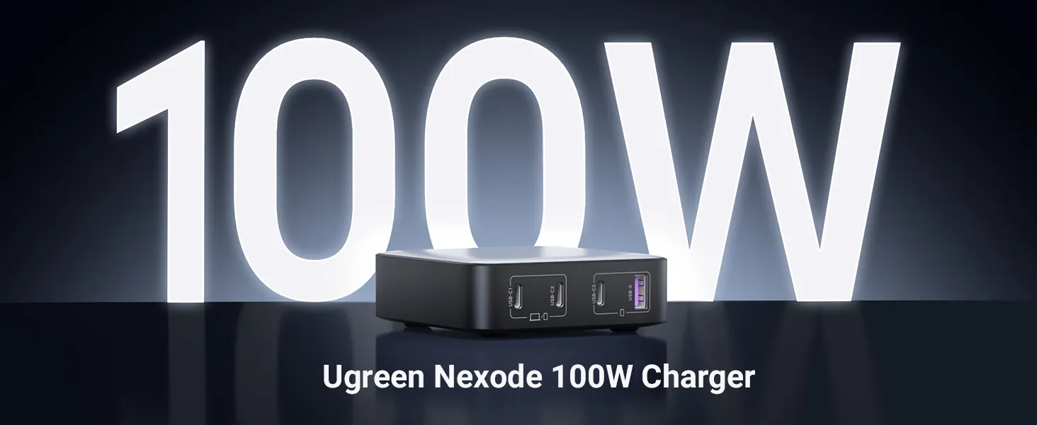 شارژر رومیزی 100 وات یوگرین UGREEN Nexode 100W GaN CD328 14 UGREEN Nexode 100W GaN CD328