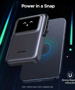 Alternative view of پاوربانک مگ سیف 10000 میلی آمپر یوگرین UGREEN Uno Series Magnetic Wireless Power Bank 10000mAh PB572