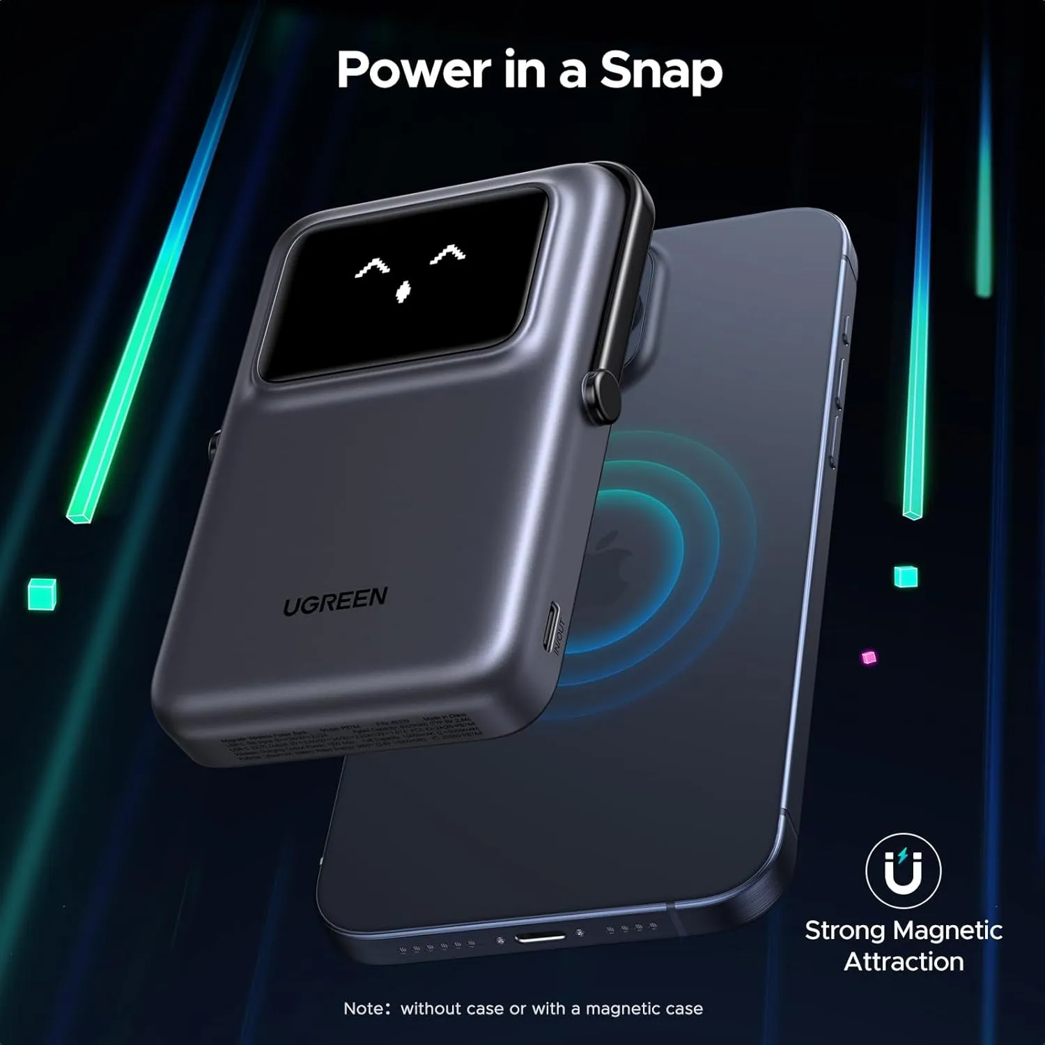 پاوربانک مگ سیف 10000 میلی آمپر یوگرین UGREEN Uno Series Magnetic Wireless Power Bank 10000mAh PB572 2 پاوربانک مگ سیف 10000 میلی آمپر یوگرین UGREEN Uno Series Magnetic Wireless Power Bank 10000mAh PB572 - Image 2