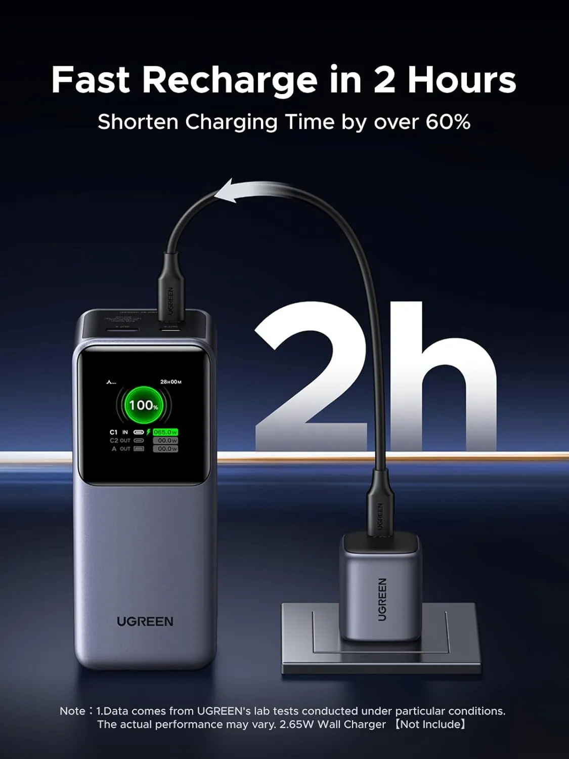پاوربانک 20000 میلی آمپر یوگرین UGREEN Nexode Power Bank 20000mAh 130W PB721 8 پاوربانک 20000 میلی آمپر یوگرین UGREEN Nexode Power Bank 20000mAh 130W PB721 - Image 8