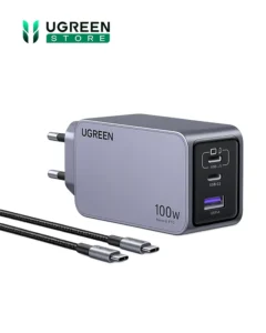 شارژر دیواری 100 وات یوگرین UGREEN Nexode Pro 100W GaN USB C Wall Charger X757 + کابل USB C