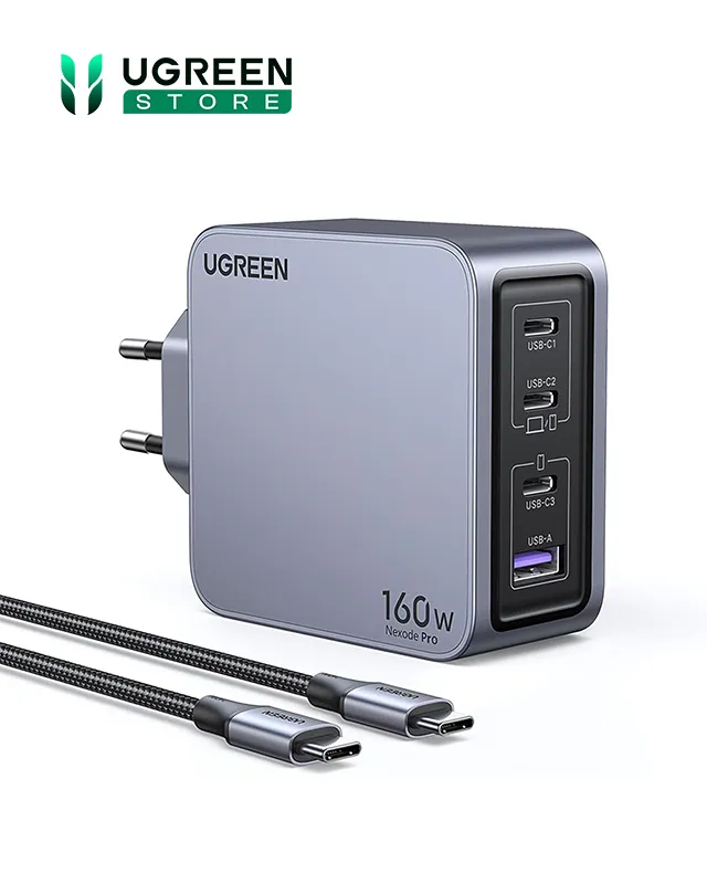 شارژر دیواری ۱۶۰ وات یوگرین UGREEN Nexode Pro 160W GaN Charger X763