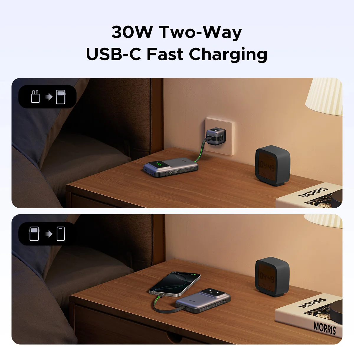 پاوربانک 10000 میلی آمپر مگ سیف یوگرین UGREEN Uno Power Bank 10000mAh 30W PB511 6 پاوربانک 10000 میلی آمپر مگ سیف یوگرین UGREEN Uno Power Bank 10000mAh 30W PB511 - Image 6